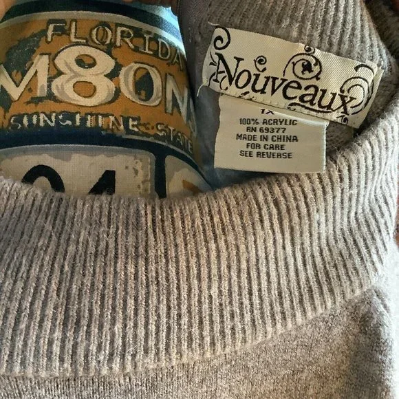 Nouveaux women’s sweater size 1X - Picture 6 of 6